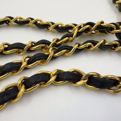 Chanel Matelasse Chain Serial No 1 Lambskin Black Shoulder Bag Gold