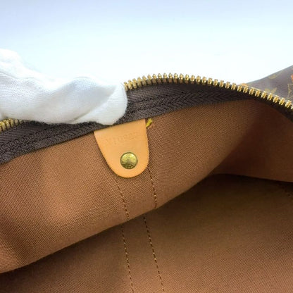 Louis Vuitton Keepall 55 Monogram Leather × PVC Brown Boston Bag Gold M41424