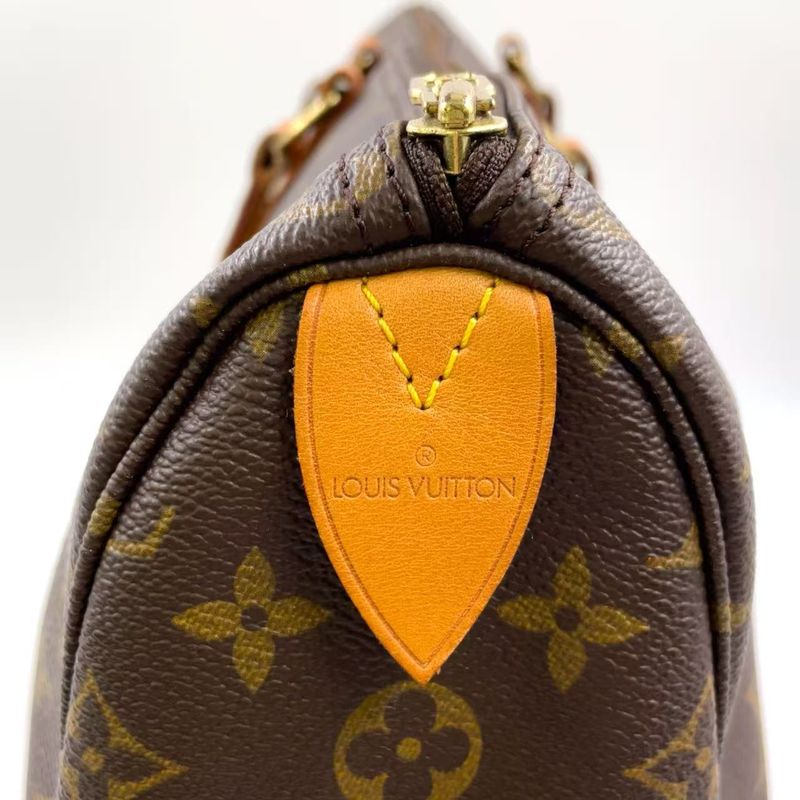 Louis Vuitton Flannery 50 Monogram Shoulder Bag Leather X PVC Brown Boston Bag