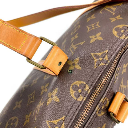 Louis Vuitton Flannery 50 Monogram Shoulder Bag Leather X PVC Brown Boston Bag