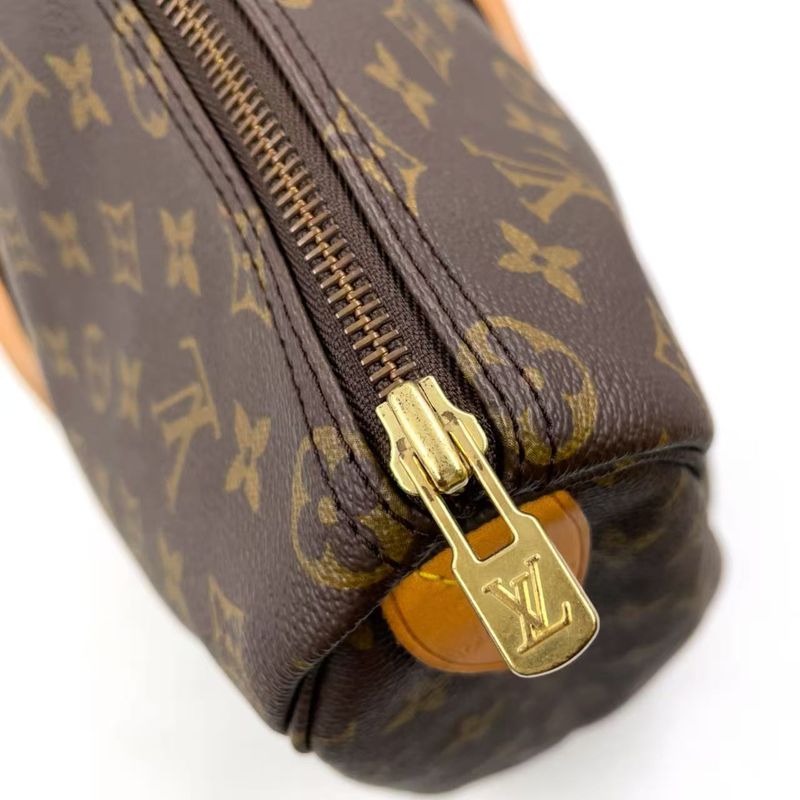 Louis Vuitton Flannery 50 Monogram Shoulder Bag Leather X PVC Brown Boston Bag