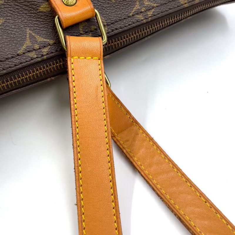 Louis Vuitton Flannery 50 Monogram Shoulder Bag Leather X PVC Brown Boston Bag