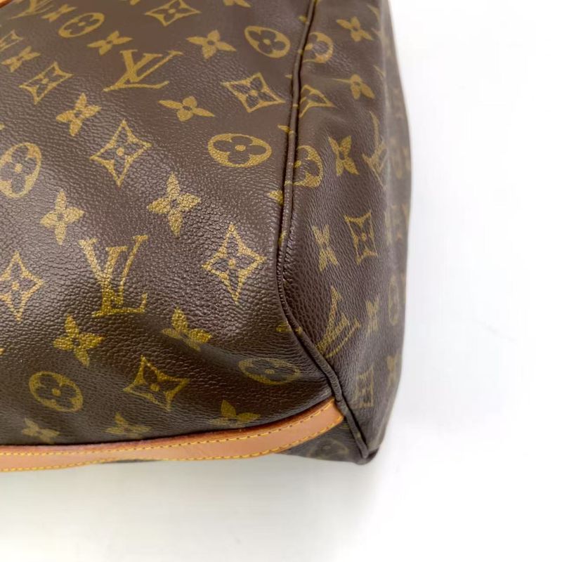 Louis Vuitton Flannery 50 Monogram Shoulder Bag Leather X PVC Brown Boston Bag