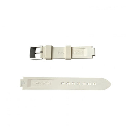 Louis Vuittonvuitton Women's Tambour Rubber Monogram Replacement Belt White