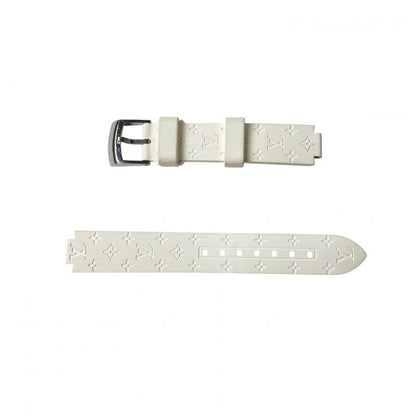 Louis Vuittonvuitton Women's Tambour Rubber Monogram Replacement Belt White