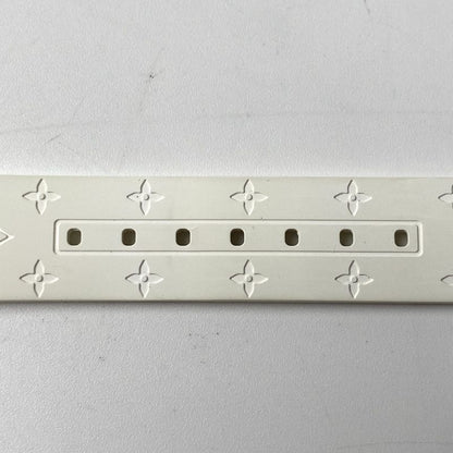 Louis Vuittonvuitton Women's Tambour Rubber Monogram Replacement Belt White