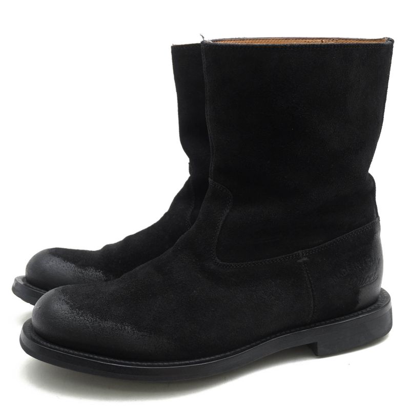 Gucci Pecos Boots Shoes Men Suede Leather Genuine Black 269680 98411 Camden Lug