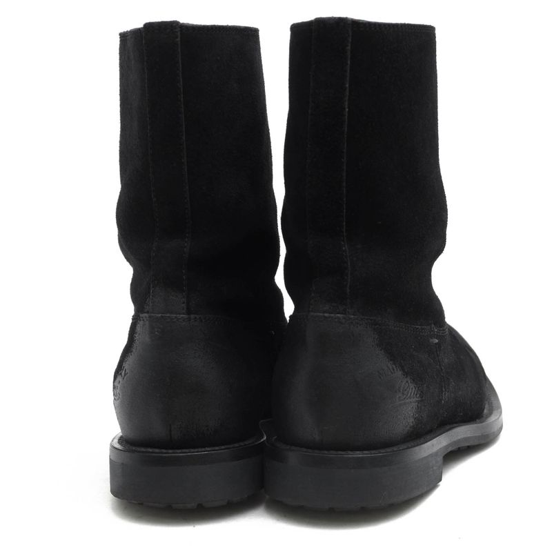 Gucci Pecos Boots Shoes Men Suede Leather Genuine Black 269680 98411 Camden Lug