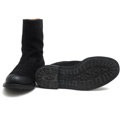 Gucci Pecos Boots Shoes Men Suede Leather Genuine Black 269680 98411 Camden Lug