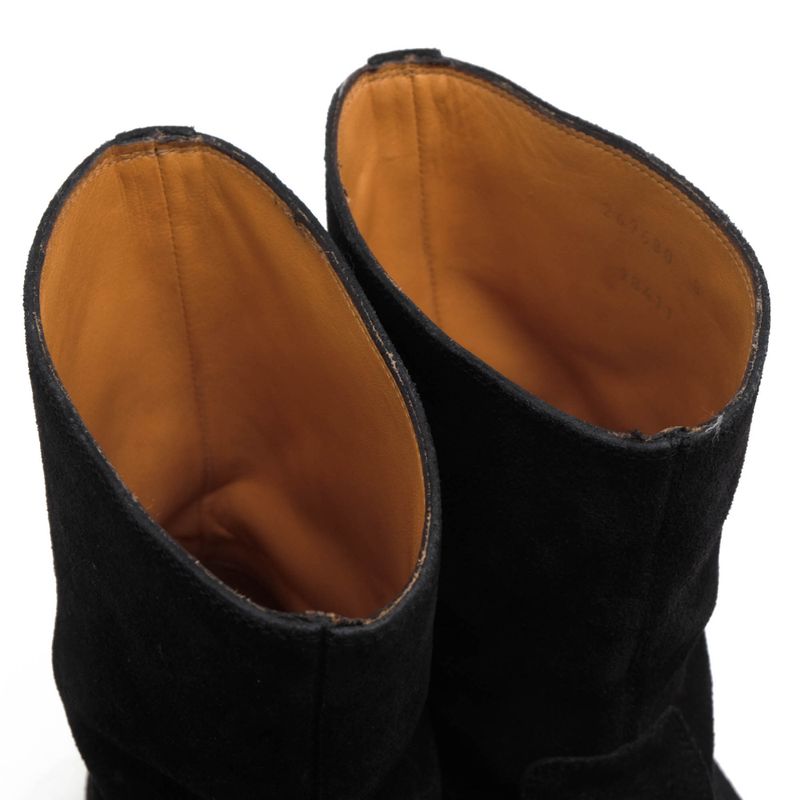 Gucci Pecos Boots Shoes Men Suede Leather Genuine Black 269680 98411 Camden Lug