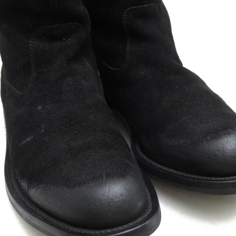 Gucci Pecos Boots Shoes Men Suede Leather Genuine Black 269680 98411 Camden Lug