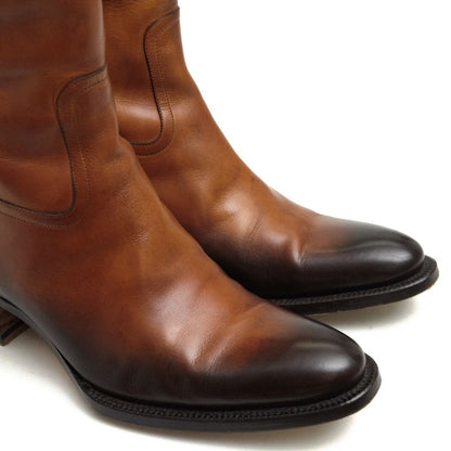 Gucci Long Boots Shoes Women Leather Genuine Brown 121952 Pecos Boots Leather