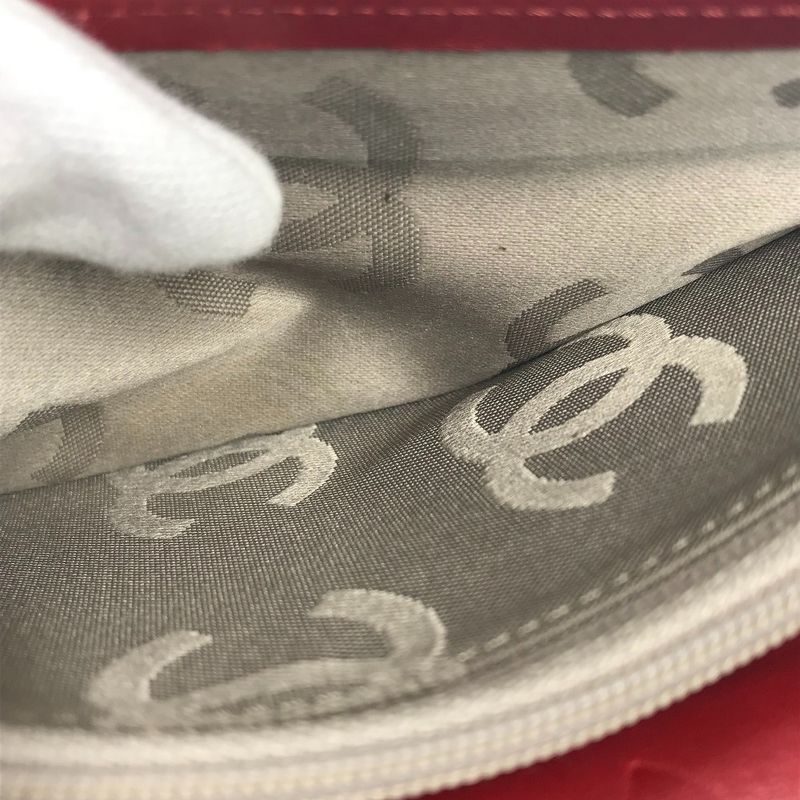 Chanel Long Wallet CC Coco A26717 Leather Red