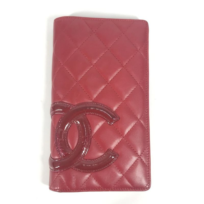 Chanel Long Wallet CC Coco A26717 Leather Red