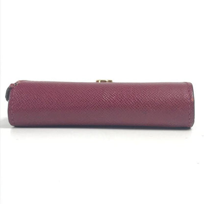 Louis Vuitton Card Case Multicarte Sarah M61273 Monogram Canvas Fuchsia Brown