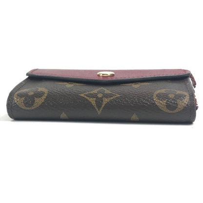 Louis Vuitton Card Case Multicarte Sarah M61273 Monogram Canvas Fuchsia Brown
