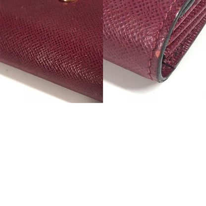 Louis Vuitton Card Case Multicarte Sarah M61273 Monogram Canvas Fuchsia Brown