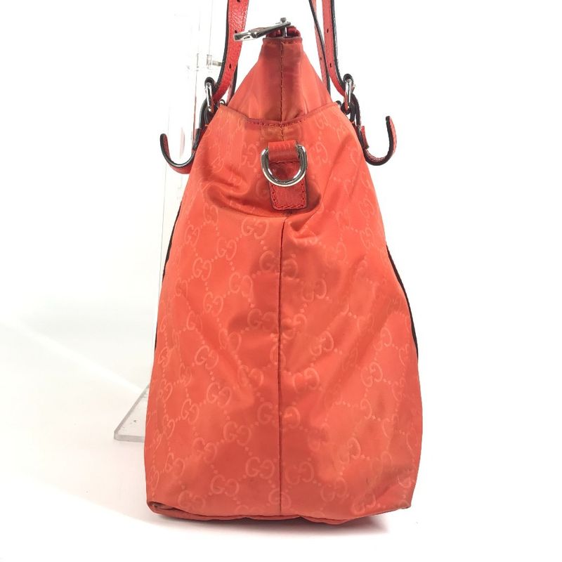 Gucci Shoulder Bag 387067 Nylon Orange