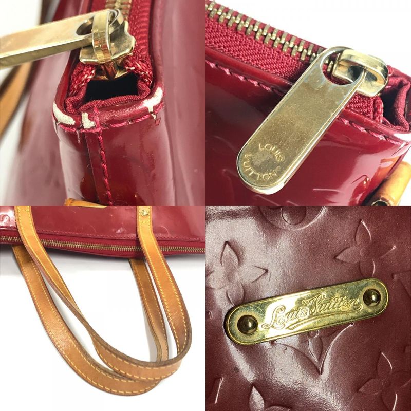 Louis Vuitton Shoulder Bag Verbeu GM Verbeu GM M93587 Monogram Vernis Canvas Red