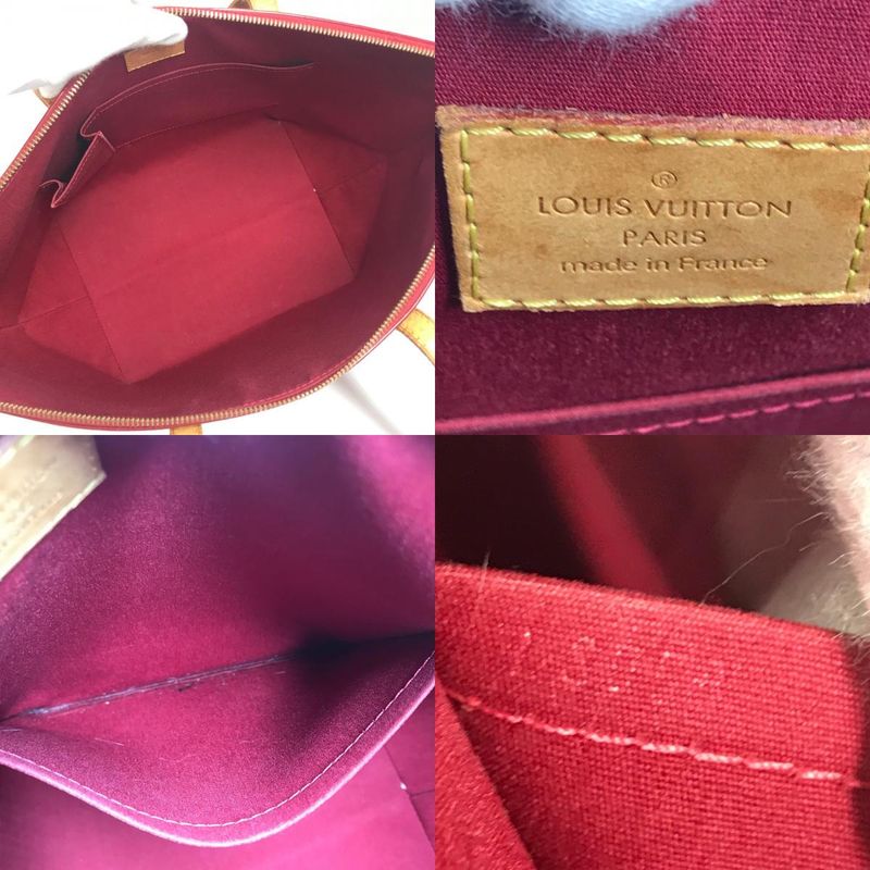 Louis Vuitton Shoulder Bag Verbeu GM Verbeu GM M93587 Monogram Vernis Canvas Red