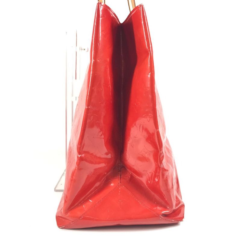 Louis Vuitton Shoulder Bag Reed GM M91084 Monogram Vernis Canvas Rouge Red