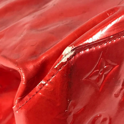 Louis Vuitton Shoulder Bag Reed GM M91084 Monogram Vernis Canvas Rouge Red