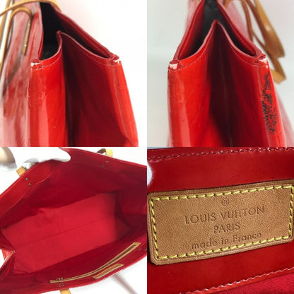 Louis Vuitton Shoulder Bag Reed GM M91084 Monogram Vernis Canvas Rouge Red