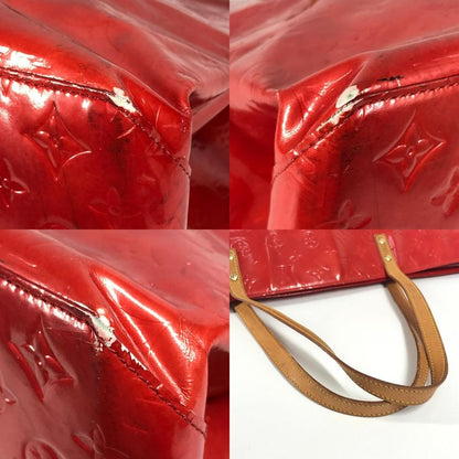 Louis Vuitton Shoulder Bag Reed GM M91084 Monogram Vernis Canvas Rouge Red