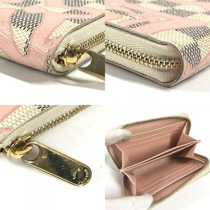 Louis Vuitton Coin Case Zippy Coin Purse N60098 Damier Azure Canvas White