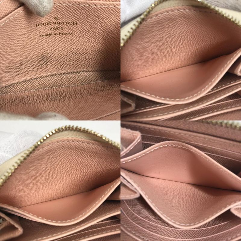 Louis Vuitton Coin Case Zippy Coin Purse N60098 Damier Azure Canvas White