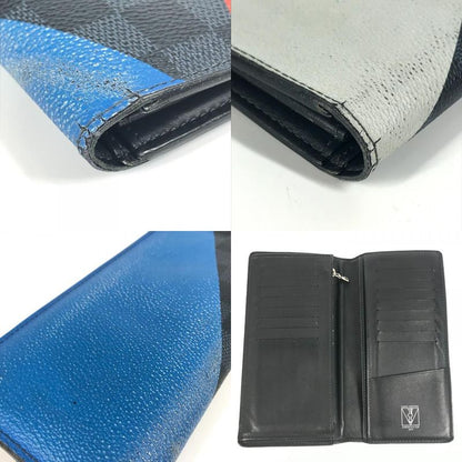 Louis Vuitton Portefeuille Blazer Long Wallet N41593 Damier Cobalt Canvas Navy