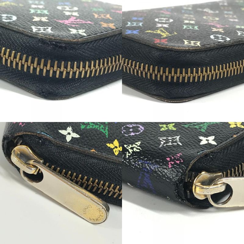 Louis Vuitton Long Zippy Wallet M60050 Monogram Multicolor Canvas Noir Black