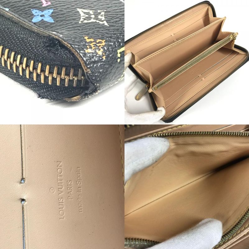 Louis Vuitton Long Zippy Wallet M60050 Monogram Multicolor Canvas Noir Black