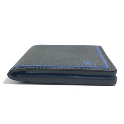 Louis Vuitton Card Case Organizer De Poche M63329 Taiga Leather Black