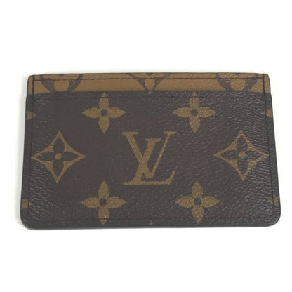 Louis Vuitton Card Case Porte Culte Surple M69161 Monogram Reverse Canvas Brown
