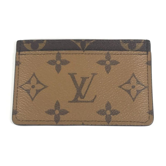 Louis Vuitton Card Case Porte Culte Surple M69161 Monogram Reverse Canvas Brown