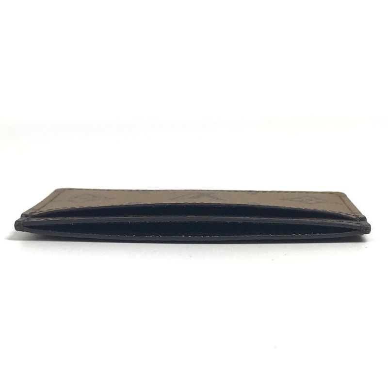 Louis Vuitton Card Case Porte Culte Surple M69161 Monogram Reverse Canvas Brown