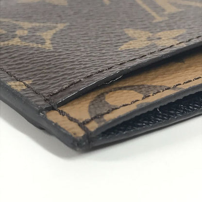 Louis Vuitton Card Case Porte Culte Surple M69161 Monogram Reverse Canvas Brown
