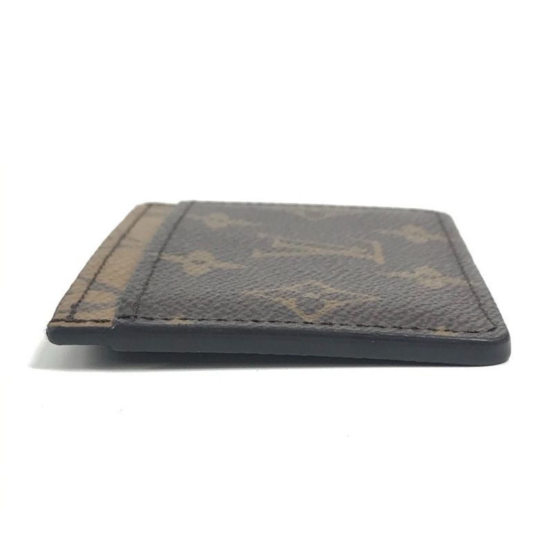 Louis Vuitton Card Case Porte Culte Surple M69161 Monogram Reverse Canvas Brown