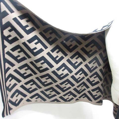 Fendi Zucca Pattern Poncho Cape Shawl Wool Blend 140 X 80cm (31.50in) Reversible