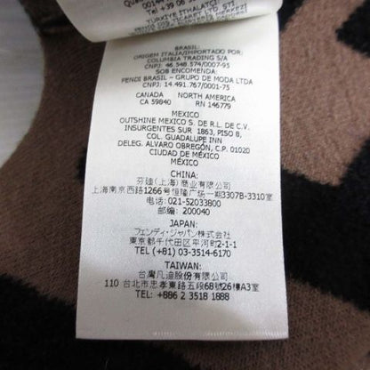 Fendi Zucca Pattern Poncho Cape Shawl Wool Blend 140 X 80cm (31.50in) Reversible