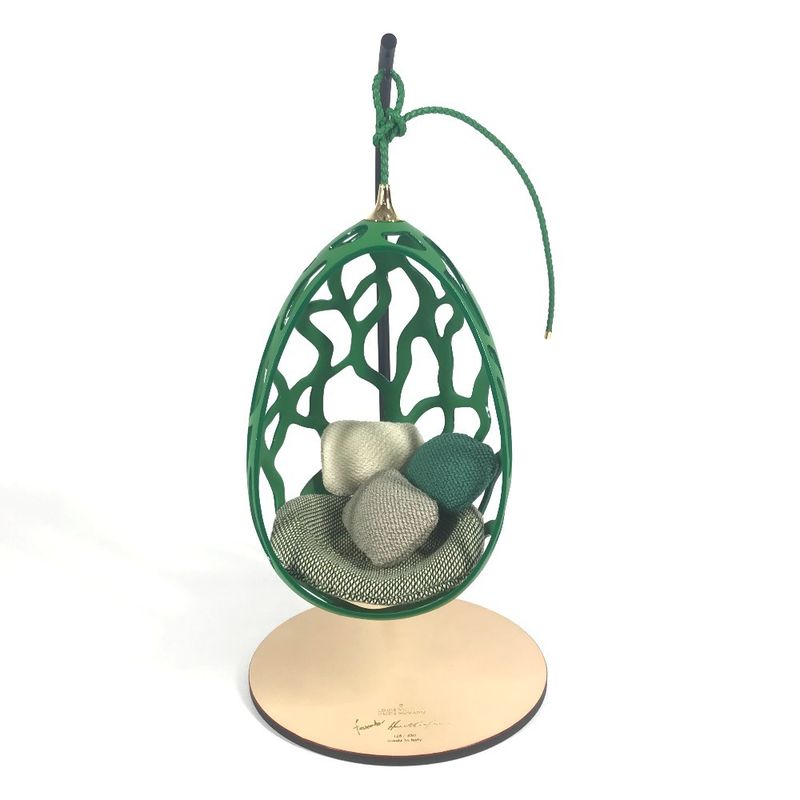 Louis Vuitton Object Cocoon Miniature Model Shape Limited Edition Brass Green