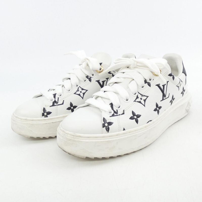 Louis Vuitton Monogram Pattern Time Out Line Sneakers