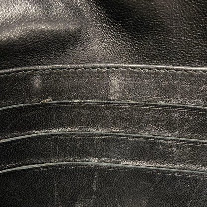 DIOR Christian Dior Shoulder Bag Canage Stitch Black Chain Shoulder Leather