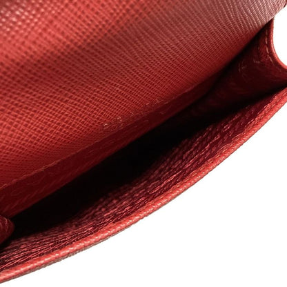 Prada Shoulder Bag - Red With Phone Pochette Passcase Compartment Leather