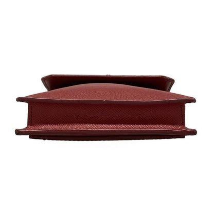 Prada Shoulder Bag - Red With Phone Pochette Passcase Compartment Leather