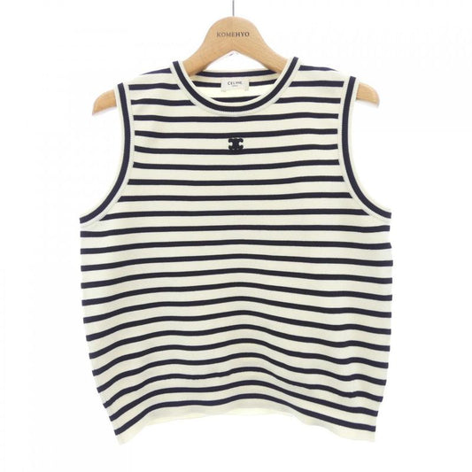 Celine Triomphe Sleeveless Marinière Sweater Ry04w0101 Tank Top