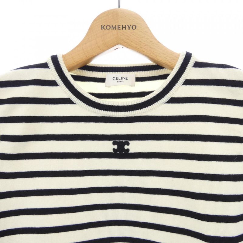 Celine Triomphe Sleeveless Marinière Sweater Ry04w0101 Tank Top