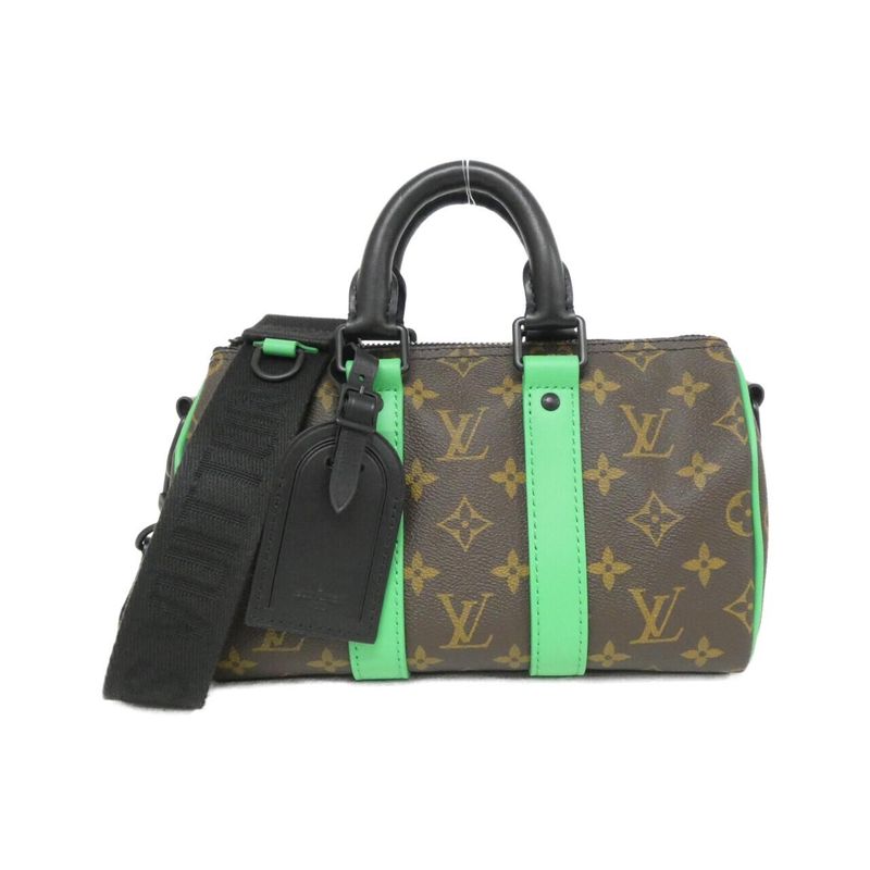 Louis Vuitton Monogram Macassar Keepall Bandouliere 25cm (9.84in) M46249 Boston