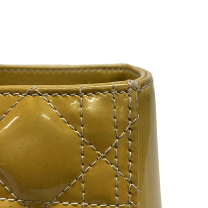 DIOR Christian Dior Handbag Lady Dior Large Bag Yellow Leather